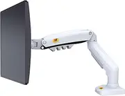 [NB North Bayou] Monitor Desk Mount Stand Full Motion Swivel Monitor Arm with Gas Spring for 17-30''Monitors(Within 2kg to 9kg) Computer Monitor Stand F80 (White)