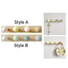 Wooden Coat Rack Robe Hooks Wooden Coat Hooks for Bathroom Bedroom Door Wall