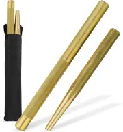 Brass Punch Set - 2 Piece Brass Drift Pin Punch Set - Mechanic’s Non-Marring,