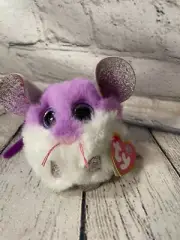 NWT TY Puffies Colby Purple Hamster - 3 Inches