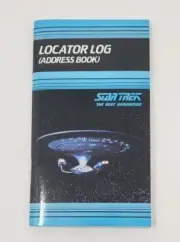 Star Trek Vintage 1991 Locator Log Address Book Next Generation NOS U175
