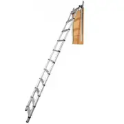Telescoping Attic Ladder 158kg Capacity Lightweight Aluminum Multi-Purpose
