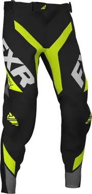 FXR Pro-Stretch Youth Motocross Pants, black-yellow, Size 24 Black Yellow