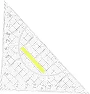Practical Triangle Ruler Lightweight Plastic Measuring Tool for Drawing Architecture
