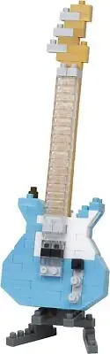 Nanoblock Electric Guitar Pastel Blue NBC346