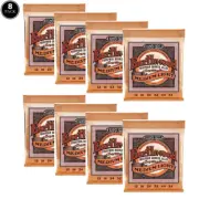 8 Sets Ernie Ball MEDIUM LIGHT Phosphor Bronze 12-54 Acoustic Guitar Strings