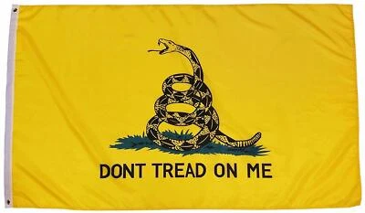 Don't Tread on Me 2x3FT Flag Banner Gadsden Tea Party Patriot Conservative USA