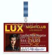 LUCIFER: Lux nightclub cosplay I.D. Badge