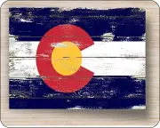 State Of Colorado Flag Old Distressed art Mousepad Computer Mouse Pad 7 x 9