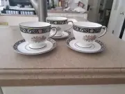 Wedgewood Rummymede Cup And Saucers/Set Of 3. Priced For All 3 Combined.