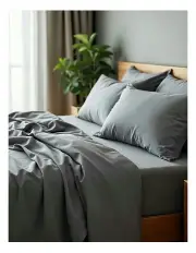 [Royal Comfort] 2000 Thread Count Bamboo Cooling Sheet Set in Grey