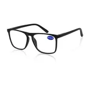 Blue Light Blocking Reading Glasses Men Large Square Computer Readers 0 1.00