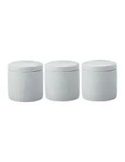 [Maxwell & Williams] Epicurious Canister Set of 3 600ml Gift Boxed in White