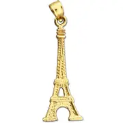 14K Gold Eiffel Tower Pendant