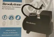 New Brookstone Auto Tire Inflator Air Compressor 300 PSI 12V Car Outlet Sealed