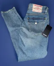 TRUE RELIGION GENO SN FLAP 70049 RELAXED SLIM JEANS 28 X 32