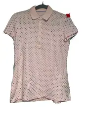 Tommy Hilfiger Tops | Tommy Hilfiger Pink & Black Polka Dot