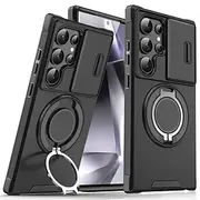 Phone Case For S24 S23 S22 S21 Ultra Plus A14 A54 A13 S20 FE Back Cover Ring Holder Shockproof PC