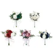 Bridal Bouquet for Wedding Artificial Silk Rose Flower Bride Mariage Bouquet