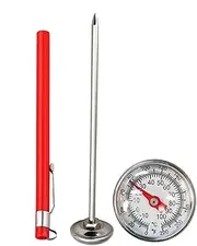 Ground Temperature Thermometer - Food-Grade Stainless Steel Soil Temperature Thermometer | Anti-Rust Compost Temperature Thermometer | Garden Soil Thermometer for Yards, Patios, and Gardens