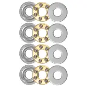 F3-8M Thrust Ball Bearing 3x8x3.5mm Brass with Washers ABEC3 4pcs