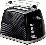 Russel Hobbs Groove 2S Toaster Black