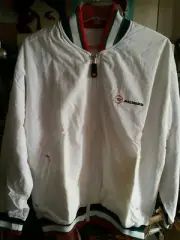 NWT Rossignol Track FITNESS GYM Jacket Full Zip WHITE NEW TAGS RETRO Nylon
