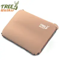 在飛比找PChome24h購物優惠-TreeWalker 3D立體自動充氣枕-咖啡色
