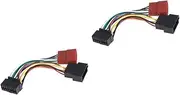 ARTIBETTER 2pcs 16 Replacement Heat Resistant Pin to Adapter Wire Harness for Car Player Radio Stereo Durable Wiring Harness with Pre Stripped Ends for Easy Installation