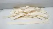 35 ct. New 18" EMAR White Cotton & Nylon Separating Zippers From NASA