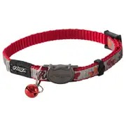 Rogz ReflectoCat Reflective Safeloc Cat Collar Red Fish - 2 Sizes
