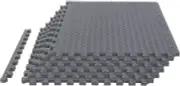 TCE AUPM002GY Interlocking Foam Mat Protective Exercise Workout Puzzle Grey
