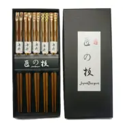 Wholesale 100x 5 Pair Reusable Classic Wooden Chopsticks Gift Set S4515x100