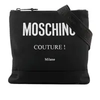 在飛比找誠品線上優惠-【MOSCHINO】Logo 尼龍薄款斜背包(黑色)/ 平行