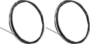 Kisangel 4 Pcs Bicycle Brake Cable Derailleur Wire Brake Wire Core Mountain Bike Gear Cable Bike Cable Caps Bike Accessory Bike Front Brake Cable Bike Part Black Stainless Steel Grinding