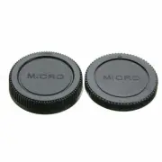 Body +Rear Lens Caps For Olympus Micro M4/3 System Panasonic LUMIX GX-1 GH-4