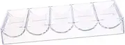 1Pc Transparent Poker Chips Storage Box Organizer Case for Game Chips Easy for and Card Games