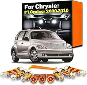 12Pcs Car LED Interior Map Dome Light Kit, For Chrysler PT Cruiser 2000-2007 2008 2009 2010 Vehicle Lamp Led Bulbs