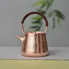 450ml Copper Kettle Stovetop Teapot Handcrafted Sturdy Tea Set Accessory for Tea