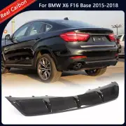 For BMW X6 F16 2015-2018 Real Carbon Fiber Rear Bumper Diffuser Lip Spoiler (for: BMW)
