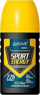 Above 72 Hours Sport Energy Antiperspirant Deodorant For Men 1.7 oz Deodorant Roll-On