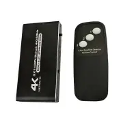 3 Port 4K HDMI Switcher 3 In 1 Out HDMI With IR Remote NO Need Power Plug