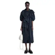 [SIMONE ROCHA] Petal sleeve dress Black