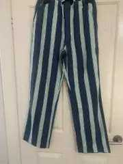 Peter Alexander Mens Pyjama Pants Mint Stripe Medium