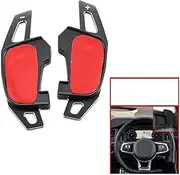 Car Steering Wheel Shift Paddles for Golf 7 MK7 R GTI for S&cirocco 2015-2020 Car Accessories Car DSG Shifter Styling Accessories Extension Shifters 2pcs HTEOPOEKFR(Black)