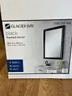 Glacier Bay 28.5 in x 40.5 in Black Framed Mirror