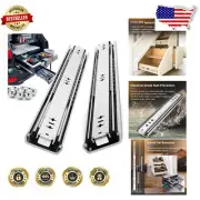Heavy-Duty 30 Inch Drawer Slides with Full Extension Locking Runners, 500 lbs