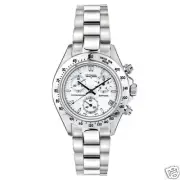 VETANIA GRAND PRIX SWISS QUARTZ CHRONOGRAPH DIVERS WHITE/SILVER DIAL WATCH