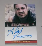 BATTLESTAR GALACTICA: Autograph Card Aleks Paunovic