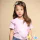 Azio Kids美國派 女童 上衣 V字蕾絲造型短袖上衣T恤(紫)